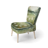 Meadow Minimalist Pastoral Pointillism - Traditional Arm Chair
