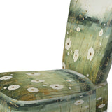 Meadow Minimalist Pastoral Pointillism - Traditional Arm Chair