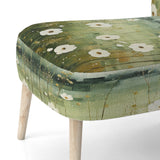 Meadow Minimalist Pastoral Pointillism - Traditional Arm Chair