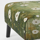 Meadow Minimalist Pastoral Pointillism - Traditional Arm Chair