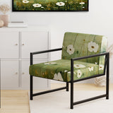 Meadow Minimalist Pastoral Pointillism - Traditional Arm Chair