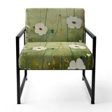Meadow Minimalist Pastoral Pointillism - Traditional Arm Chair