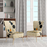 Colorful Mid Century Minimalist Oasis IV- Upholstered Accent Chair