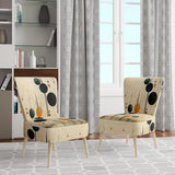 Colorful Mid Century Minimalist Oasis IV- Upholstered Accent Chair