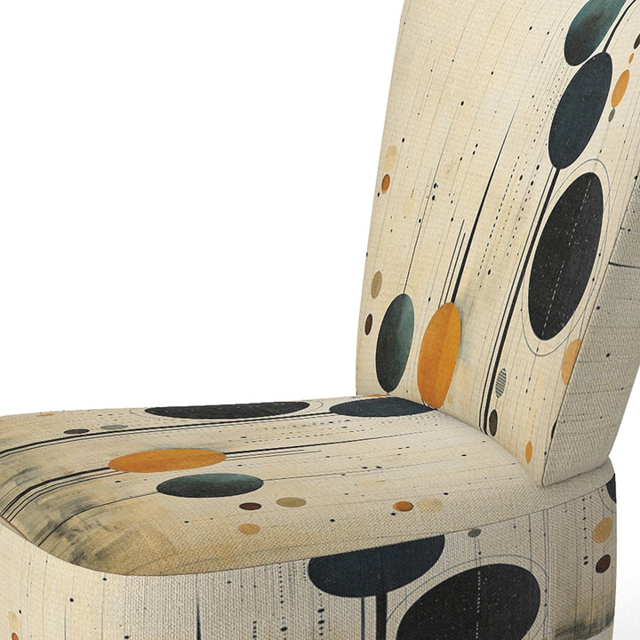 Colorful Mid Century Minimalist Oasis IV- Upholstered Accent Chair