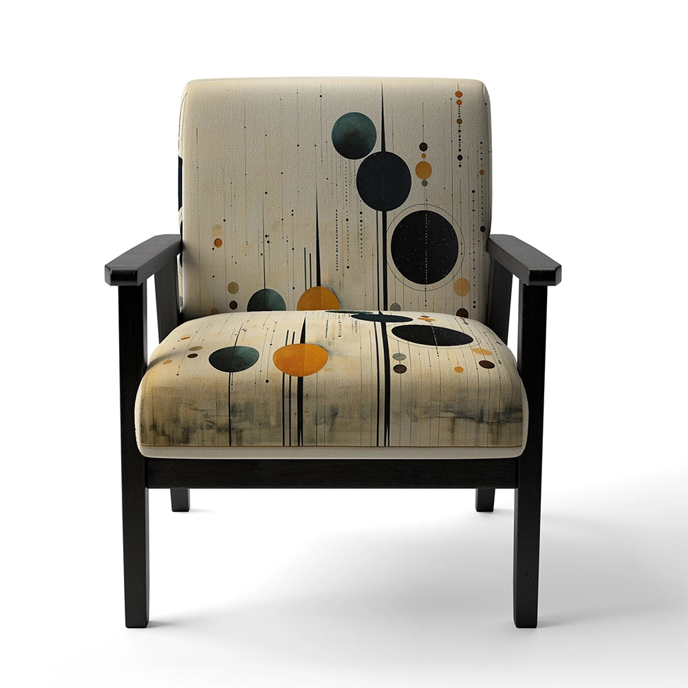 Colorful Mid Century Minimalist Oasis IV- Upholstered Accent Chair