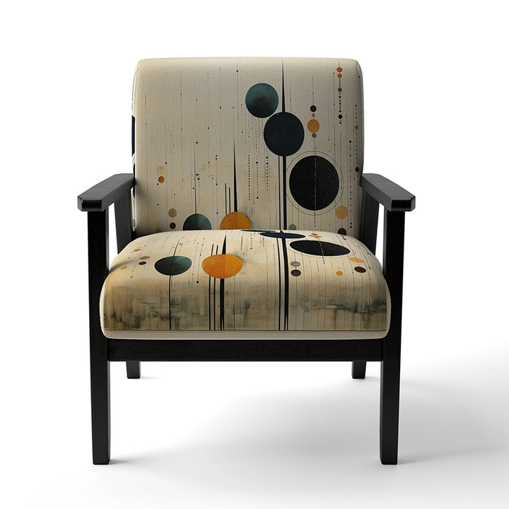Colorful Mid Century Minimalist Oasis IV- Upholstered Accent Chair