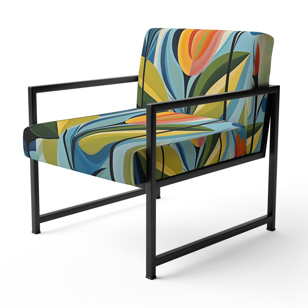 Green Mid Century Mod Nature II - Eclectic Modern Accent Chair