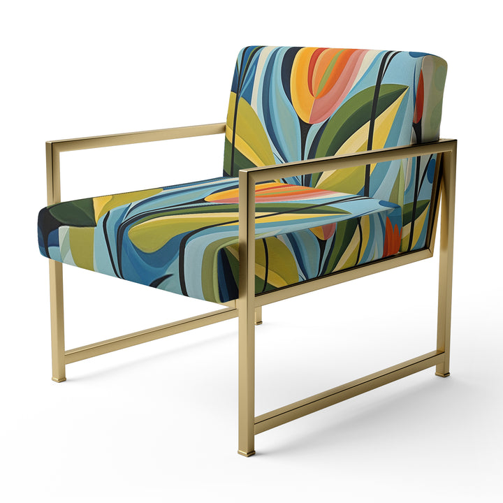 Green Mid Century Mod Nature II - Eclectic Modern Accent Chair