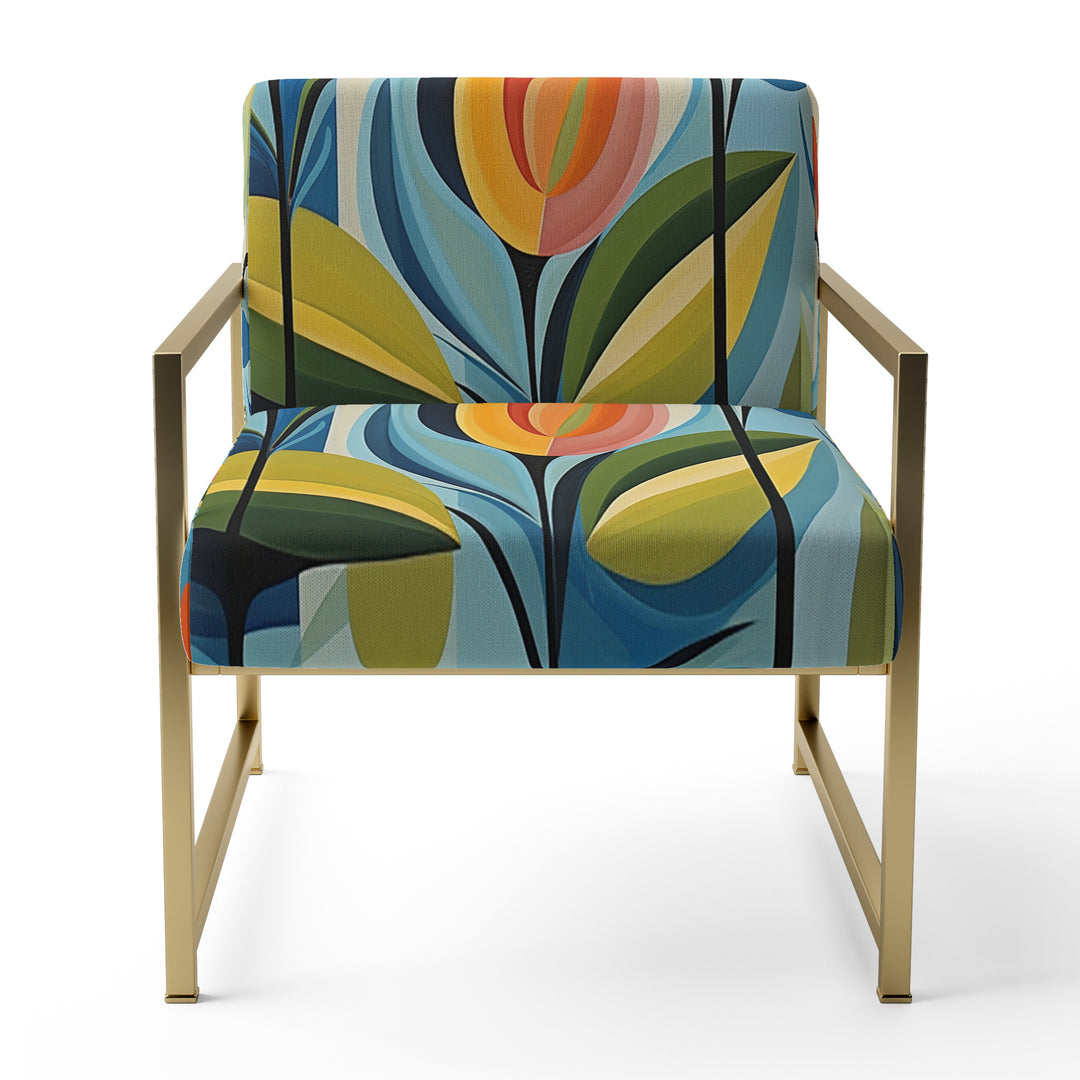 Green Mid Century Mod Nature II - Eclectic Modern Accent Chair