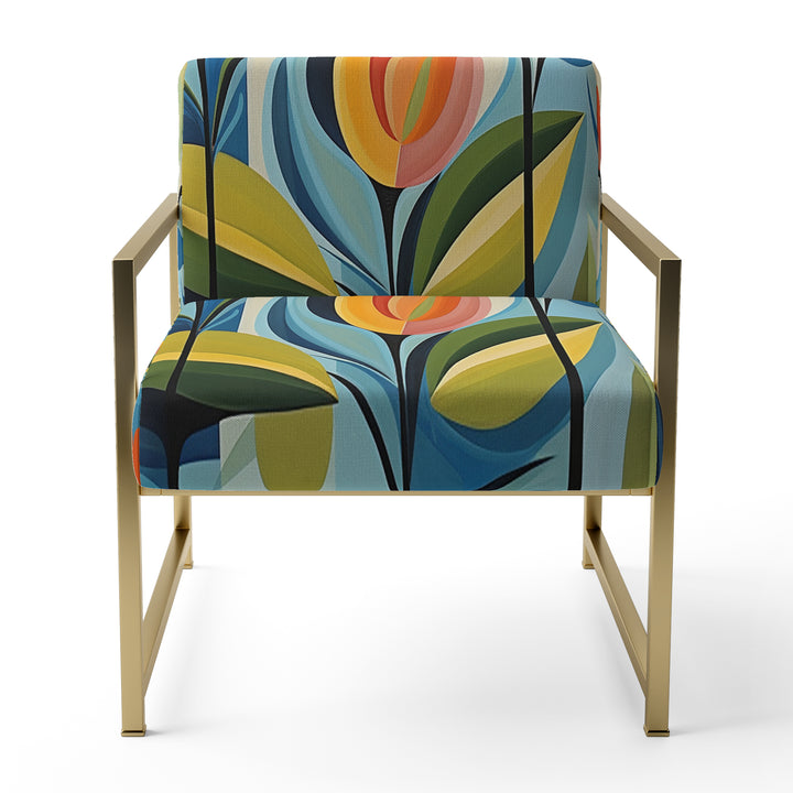 Green Mid Century Mod Nature II - Eclectic Modern Accent Chair