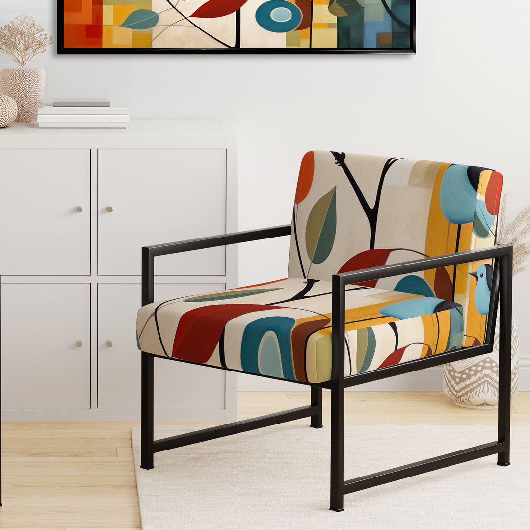 Green Mid Century Mod Nature III - Eclectic Modern Accent Chair