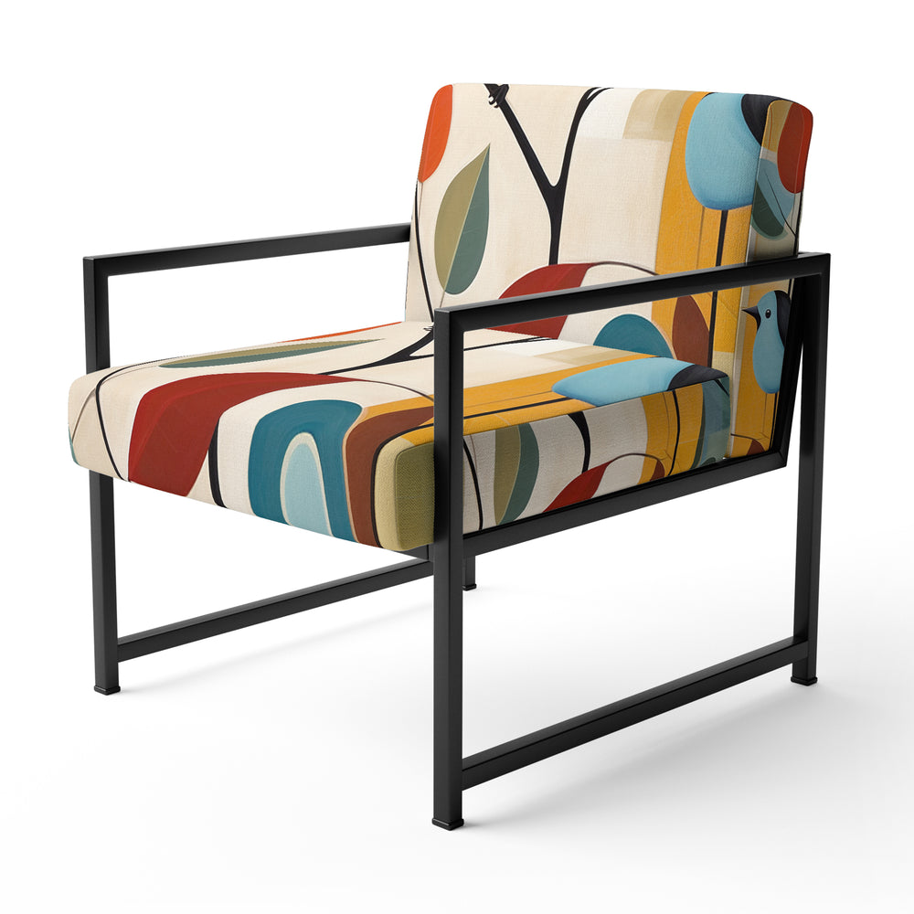 Green Mid Century Mod Nature III - Eclectic Modern Accent Chair