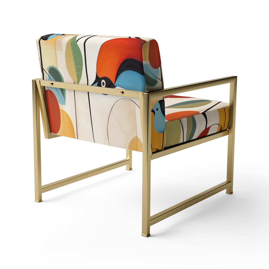 Green Mid Century Mod Nature III - Eclectic Modern Accent Chair