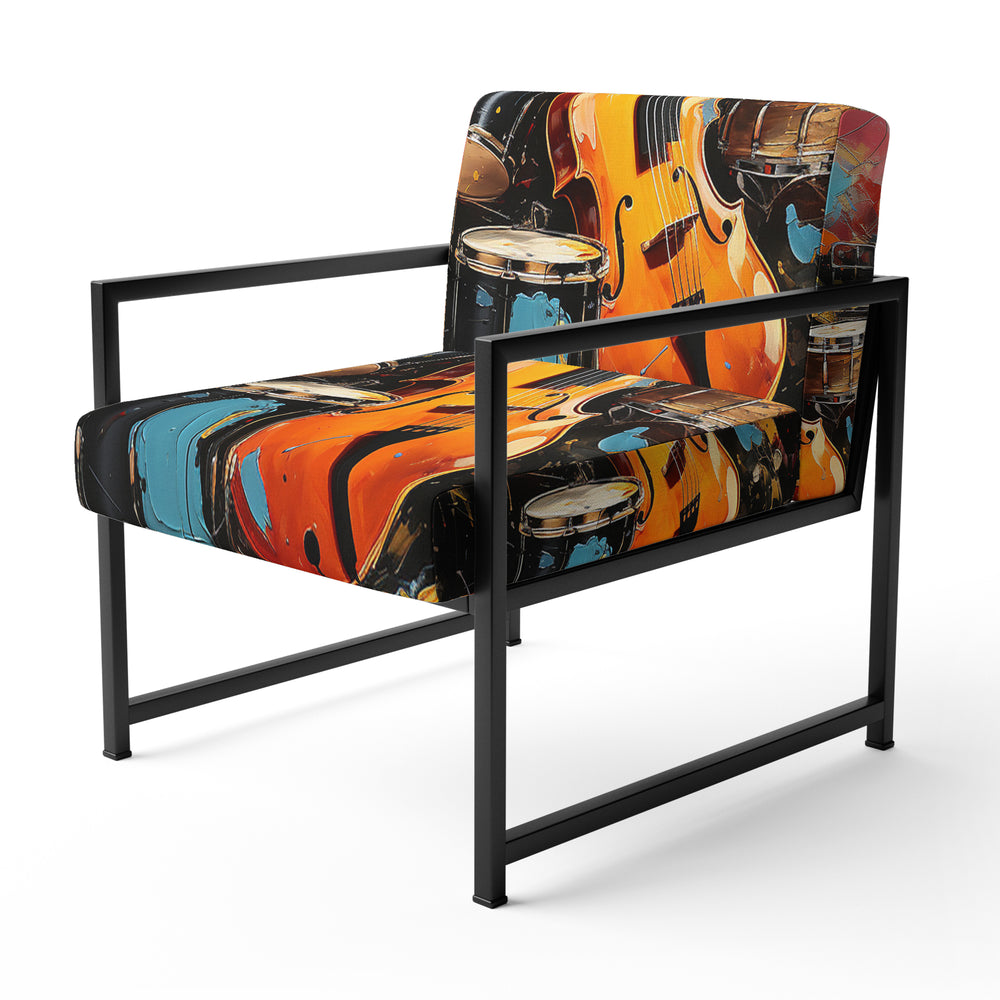 Music Vibrant Rhythms Bold - Glam Accent Chair