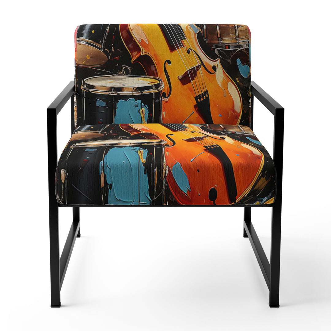 Music Vibrant Rhythms Bold - Glam Accent Chair