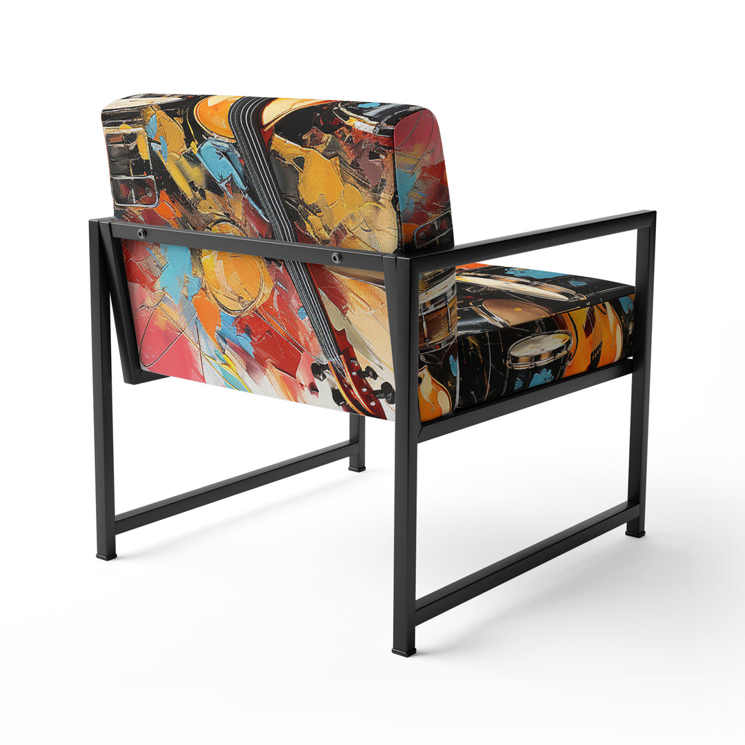 Music Vibrant Rhythms Bold - Glam Accent Chair