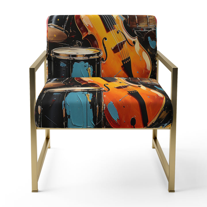 Music Vibrant Rhythms Bold - Glam Accent Chair