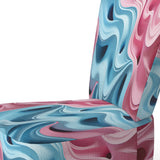 Op Art Blue And Pink Focus - Upholstered Modern Accent Chairs