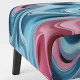 Op Art Blue And Pink Focus - Upholstered Modern Accent Chairs