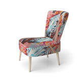 Colorful Zebra Portrait - Modern Accent Side Chair