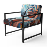 Colorful Zebra Portrait - Modern Accent Side Chair