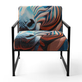Colorful Zebra Portrait - Modern Accent Side Chair