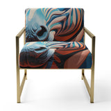 Colorful Zebra Portrait - Modern Accent Side Chair