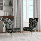 Grey Plants Botanical Serenity - Traditional Accent Side Chair