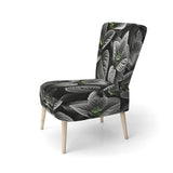 Grey Plants Botanical Serenity - Traditional Accent Side Chair
