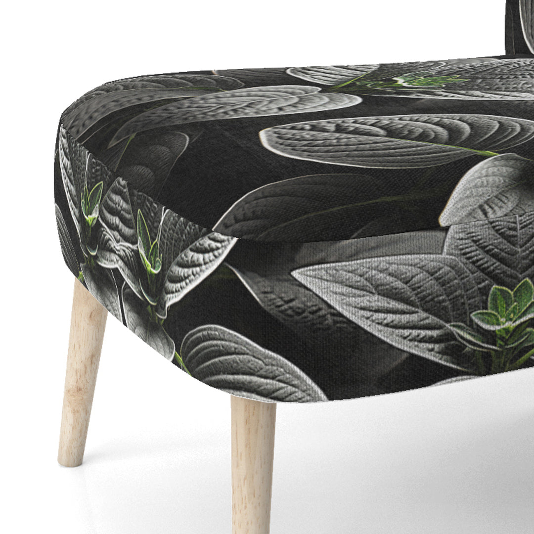 Grey Plants Botanical Serenity - Traditional Accent Side Chair