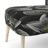 Grey Plants Botanical Serenity - Traditional Accent Side Chair