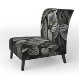 Grey Plants Botanical Serenity - Traditional Accent Side Chair