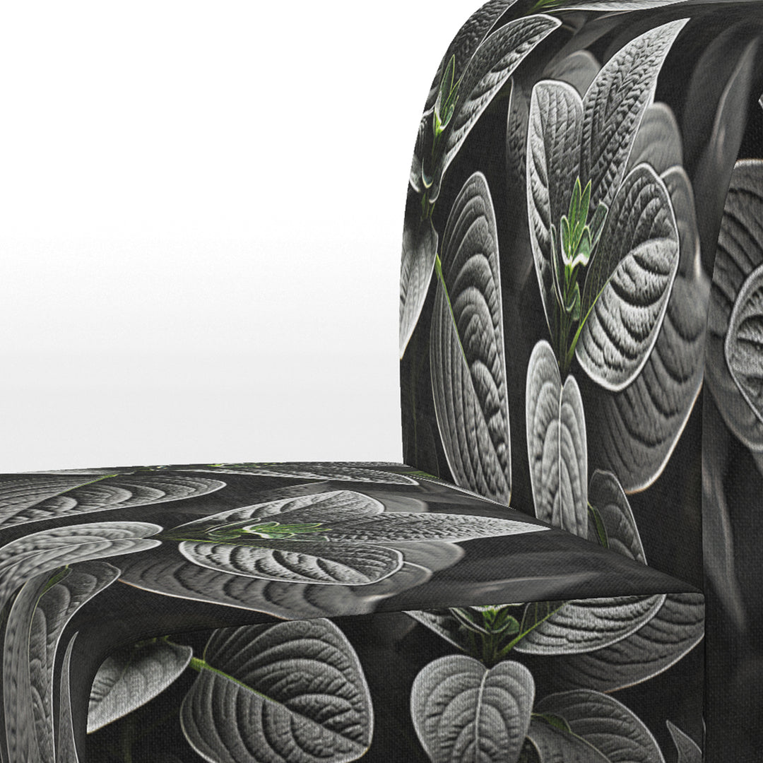 Grey Plants Botanical Serenity - Traditional Accent Side Chair