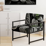 Grey Plants Botanical Serenity - Traditional Accent Side Chair