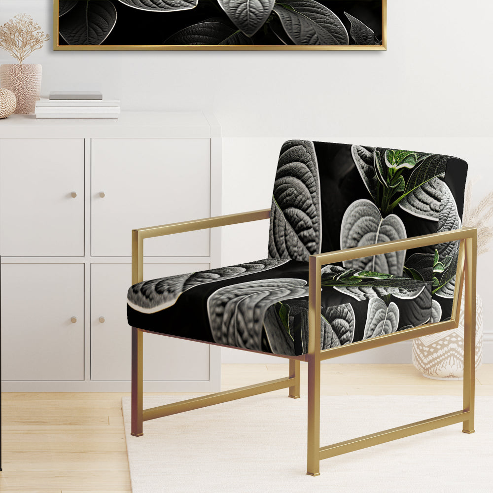 Grey Plants Botanical Serenity - Traditional Accent Side Chair