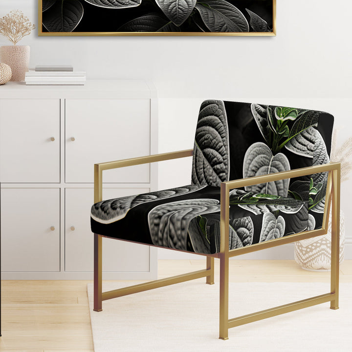 Grey Plants Botanical Serenity - Traditional Accent Side Chair