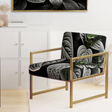 Grey Plants Botanical Serenity - Traditional Accent Side Chair