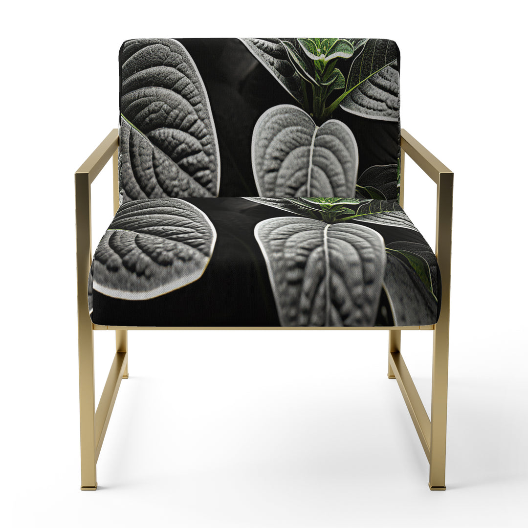 Grey Plants Botanical Serenity - Traditional Accent Side Chair