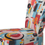 Pop Art Geometric Harmony I- Upholstered Accent Chair