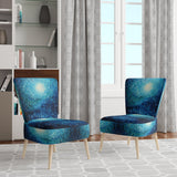 Pointillism River Majestic Cascade - Traditional Arm Chair