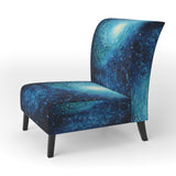 Pointillism River Majestic Cascade - Traditional Arm Chair