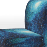 Pointillism River Majestic Cascade - Traditional Arm Chair