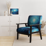 Pointillism River Majestic Cascade - Traditional Arm Chair