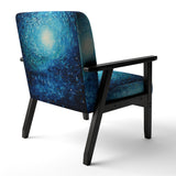 Pointillism River Majestic Cascade - Traditional Arm Chair
