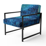 Pointillism River Majestic Cascade - Traditional Arm Chair