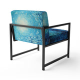 Pointillism River Majestic Cascade - Traditional Arm Chair