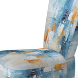 White Blue Sky Celestial Collage - Traditional Arm Chair