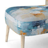 White Blue Sky Celestial Collage - Traditional Arm Chair