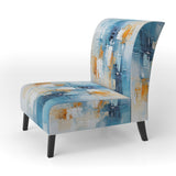 White Blue Sky Celestial Collage - Traditional Arm Chair